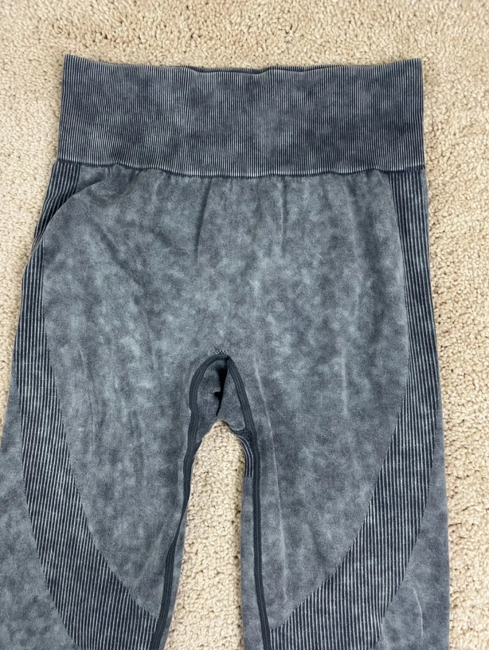 Pink Victorias Secret Athletic Leggings Womens Medium Seamless Pullover Gray